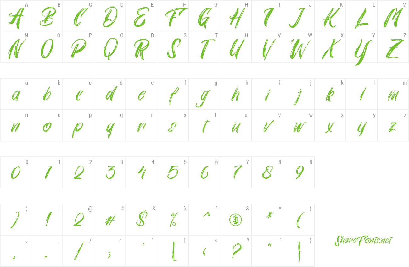 Font Bluezingham preview